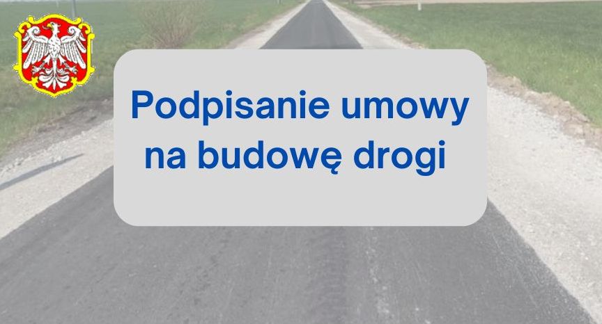 Droga na tym tekst i herb Koźmina 